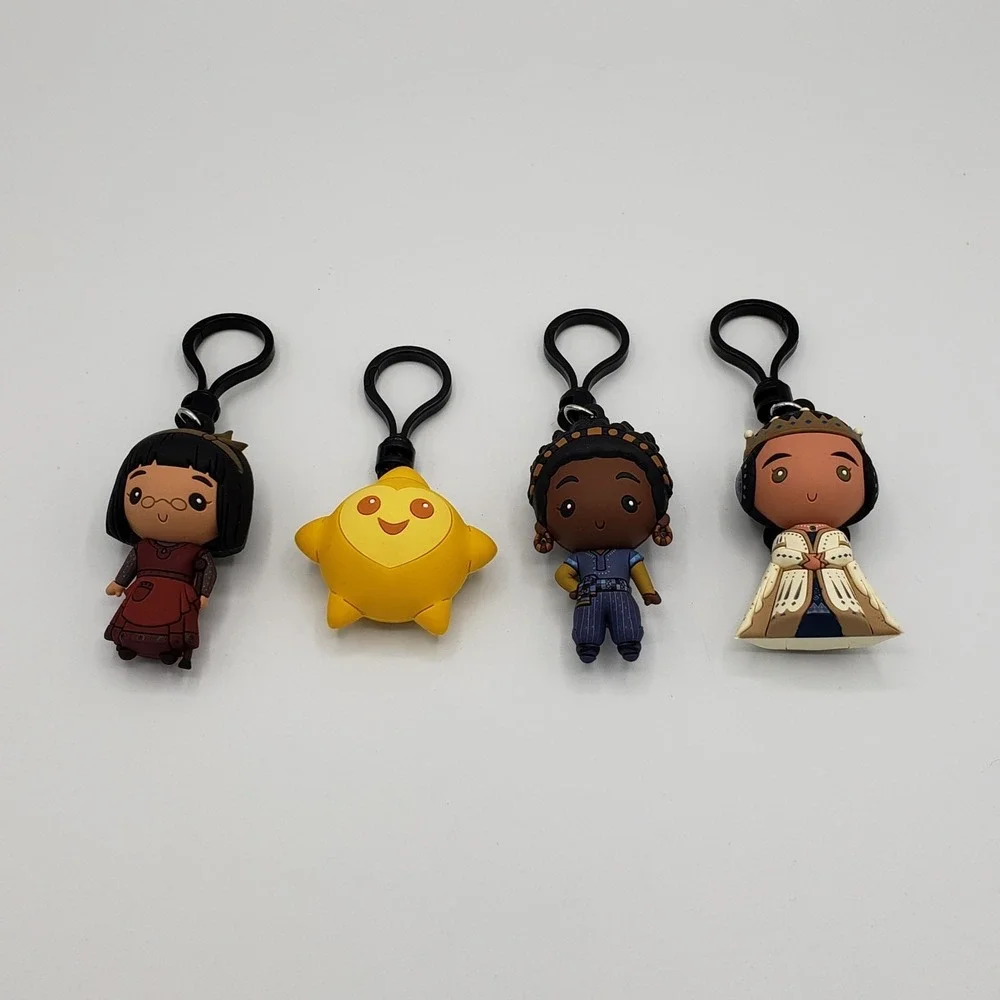Disney's Wish Keychain‎ Bag Clip Lot Dahlia, Hal, Queen And Star